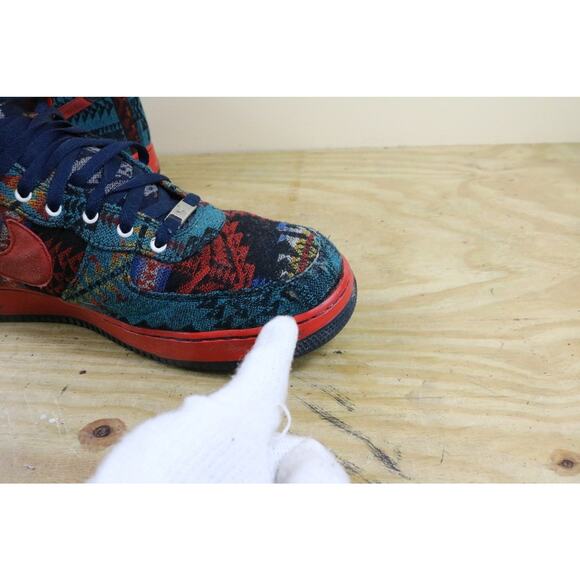Nike Air Force 1 Pendleton ID Sneakers 15 Aztec Print High Premium High - Picture 6 of 12
